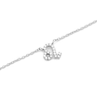 Nadčasový ocelový náhrdelník znamení Lev Crystal Zodiac DW00400947 Daniel Wellington