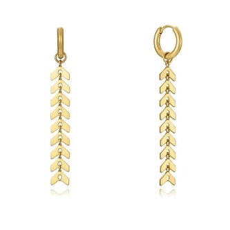 Elegantní pozlacené náušnice kruhy 2v1 Chic 75309E01012 Viceroy