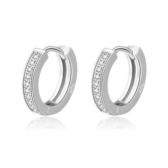 Elegantní kruhové náušnice ze stříbra AGUC2237 Beneto