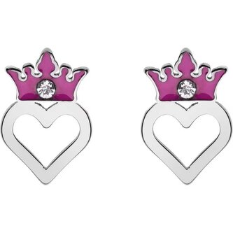 Slušivé ocelové náušnice Princess E600187RWL.CS Disney