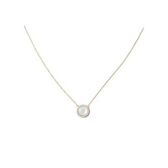 Krásný pozlacený náhrdelník s perletí a krystaly Audrey DW00401441 Daniel Wellington