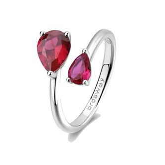 Stříbrný otevřený prsten Passion Ruby Fancy FPR115 Brosway / Obvod: 52 mm - 52 mm