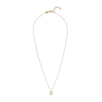 Pozlacený náhrdelník se Swarovski perličkami "D" AL4258.01.904 Alisia