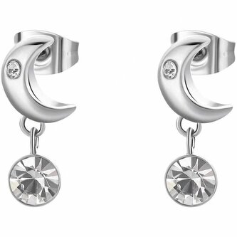 Visací náušnice Měsíc s krystalem Chakra BHKE180 Brosway