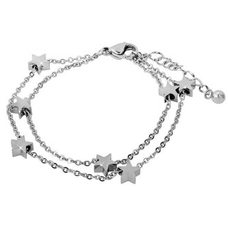 Ocelový náramek s hvězdičkami Troli