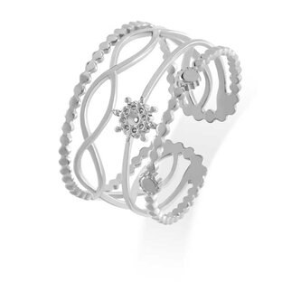 Moderní ocelový prsten Troli