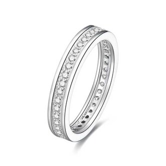 Stříbrný prsten se zirkony AGG26 Beneto / Obvod: 54 mm - 54 mm