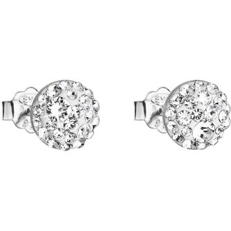 Náušnice s čirými krystaly 31136.1 Evolution Group