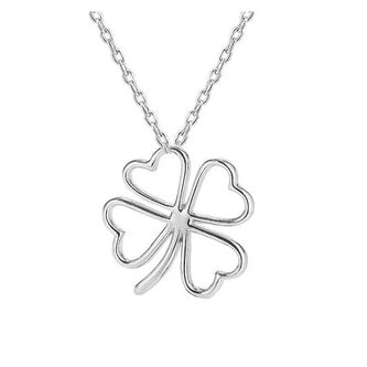Stříbrný náhrdelník se čtyřlístkem AGS780/47 (řetízek, přívěsek) Beneto