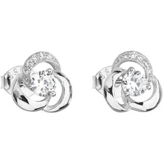 Stříbrné náušnice se zirkonem 11006.1 Evolution Group