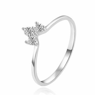 Stříbrný prsten s čirými zirkony AGT-R22W Agato / Obvod: 52 mm - 52 mm