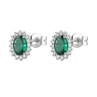 Elegantní stříbrné náušnice Fancy Life Green FLG14 Brosway