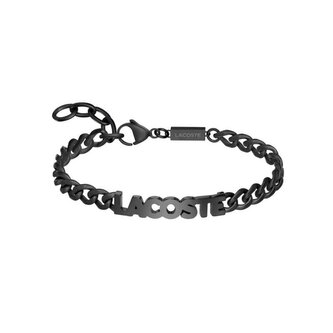 Černý pánský náramek z oceli Script 2040478 Lacoste