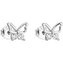 Stříbrné náušnice se zirkonem bílý motýl 11036.1 Evolution Group