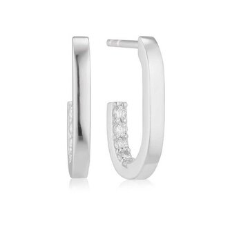 Půvabné stříbrné náušnice Capizzi SJ-E42210-CZ Sif Jakobs / Délka: 2,7 cm