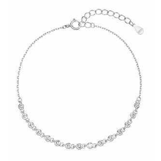 Třpytivý stříbrný náramek s čirými zirkony 13031.1 Evolution Group