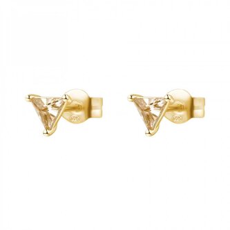 Minimalistické pozlacené náušnice pecky Vittoria RZVT22 Rosato