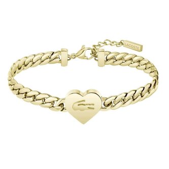 Romantický pozlacený náramek Love My Croc 2040464 Lacoste