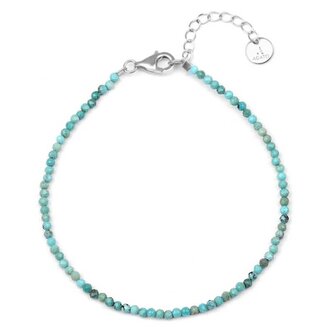 Minerální náramek s tyrkysem Hubei POL-B18/21L Agato