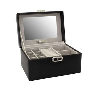 Moderní černá šperkovnice Milano 20142-2 Friedrich Lederwaren