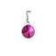 Okouzlující přívěsek s fuchsiovým krystalem Swarovski 54018.3 fuchsia Evolution Group