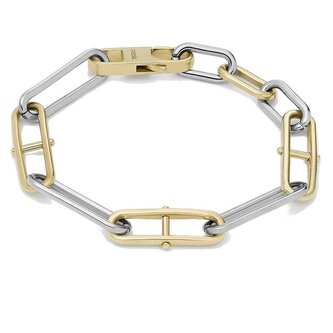 Moderní ocelový bicolor náramek Heritage JF04349998 Fossil