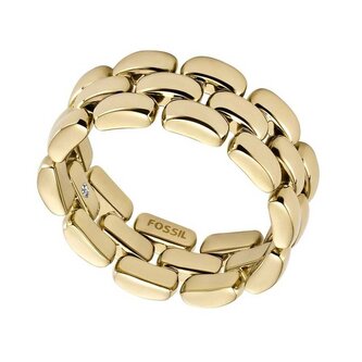 Stylový dámský prsten z pozlacené oceli Arden JF04785710 Fossil / Obvod: 60 mm - 60 mm