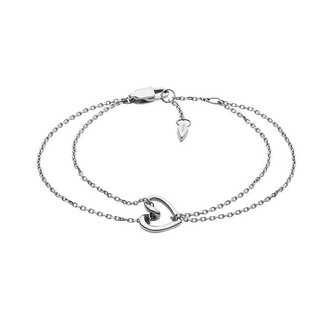 Půvabný dvojitý náramek z oceli Sawyer JOF00615040 Fossil