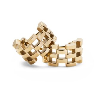 Stylové pozlacené náušnice 5-Link DW00400990 Daniel Wellington