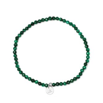 Korálkový minerální náramek s malachitem POL-B07/17G Agato