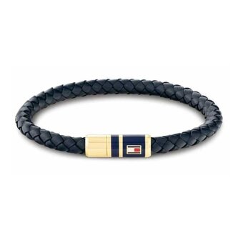 Stylový náramek z tmavě modré kůže 2790640S Tommy Hilfiger