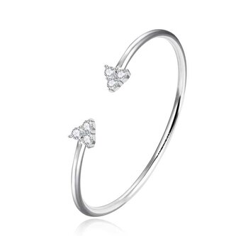 Pevný otevřený náramek se zirkony AGB782 Agato