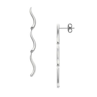 Moderní visací ocelové náušnice Wave SKJ1792040 Skagen