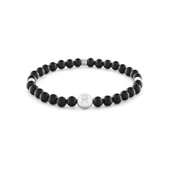 Černý korálkový náramek z onyxu Beads 2790609 Tommy Hilfiger