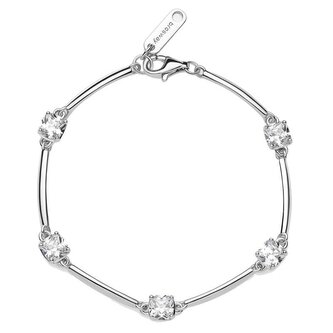 Stříbrný náramek s kubickými zirkony Fancy Infinite White FIW05 Brosway