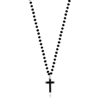 Korálkový náhrdelník s křížkem Shrine SSR01 S Agapo