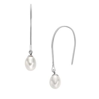 Visací ocelové náušnice s pravou perlou Agnethe SKJ1834040 Skagen