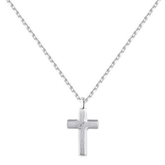 Stylový ocelový náhrdelník s křížkem Backliner BBC04 Brosway