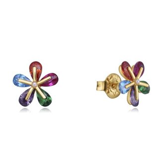 Pozlacené peckové náušnice Květina Elegant 13083E100-99 Viceroy