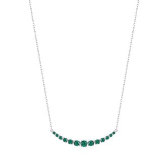 Elegantní náhrdelník ze stříbra Fancy Life Green FLG130 Brosway