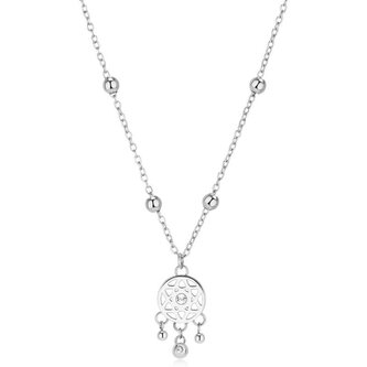 Ocelový náhrdelník Lapač snů s krystaly Witch SWH09 S Agapo