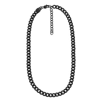 Černý ocelový náhrdelník pro muže Ellis JF04613001 Fossil