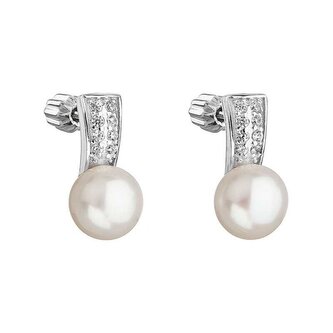 Stříbrné náušnice s perlou Pavona 21001.1 bílá Evolution Group