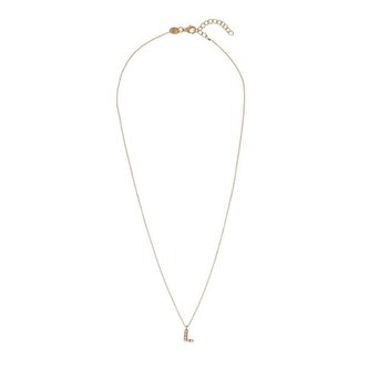 Pozlacený náhrdelník se Swarovski perličkami "L" AL4258.01.912 Alisia