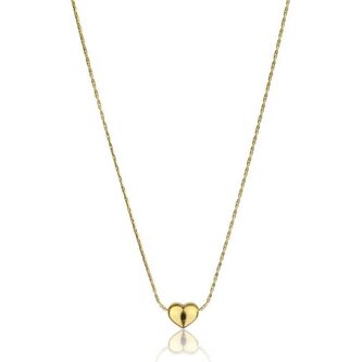 Romantický pozlacený náhrdelník Srdce Lilah EWN23093G Emily Westwood