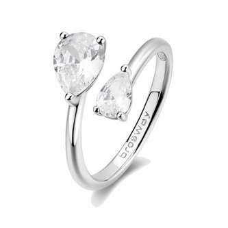 Stříbrný otevřený prsten Infinite White Fancy FIW118 Brosway / Obvod: 54 mm - 54 mm