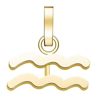 Ocelový přívěsek Vodnář The Pendant PE-Gold-Aquarius-S Rosefield