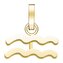 Ocelový přívěsek Vodnář The Pendant PE-Gold-Aquarius-S Rosefield