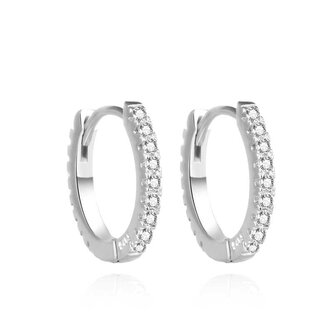 Okouzlující stříbrné kruhy se zirkony AGUC3471 Agato