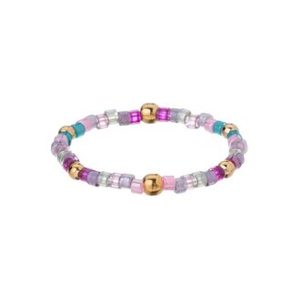 Hravý prsten se skleněnými korálky Miyuki AL4348.01.000 Alisia / Obvod: 57 mm - 57 mm